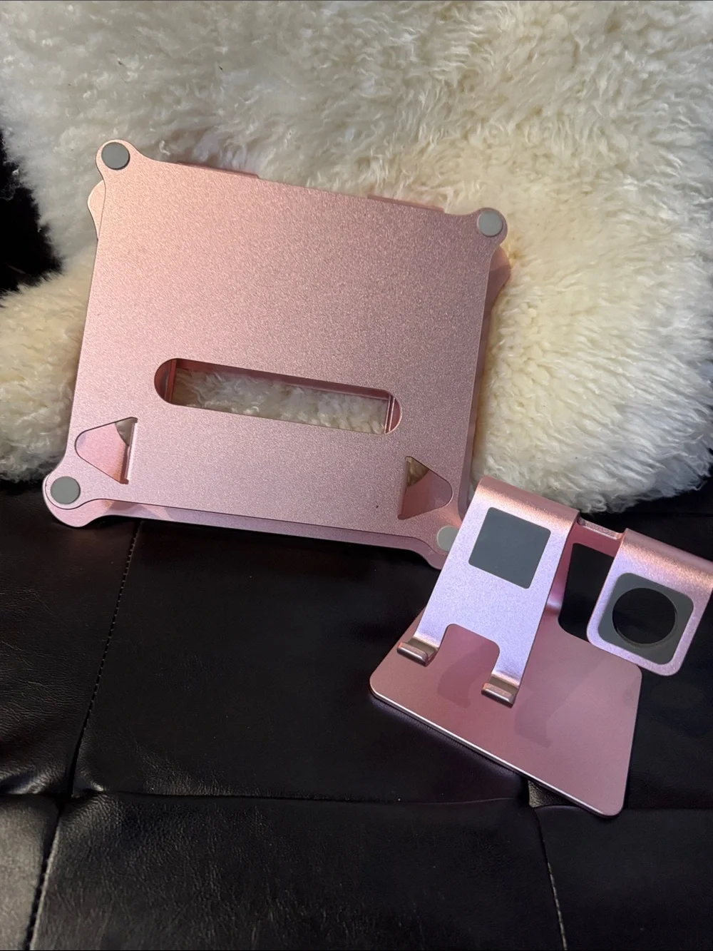 Rose Gold Adjustable Tablet & Phone Stand Set